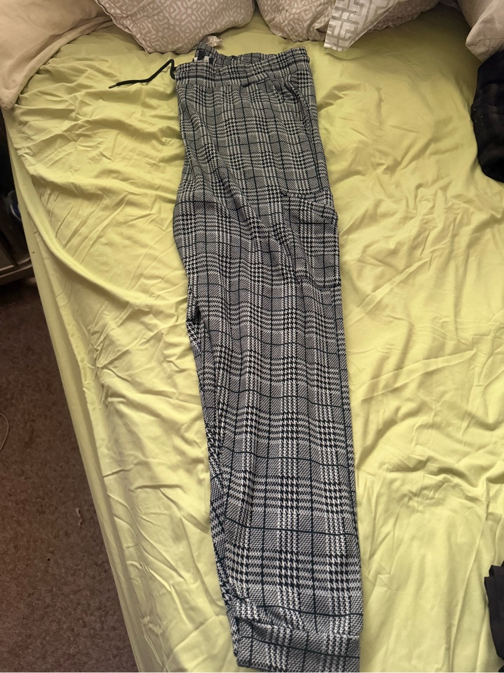 Boohoo Black & White Plaid Maxi Skirt